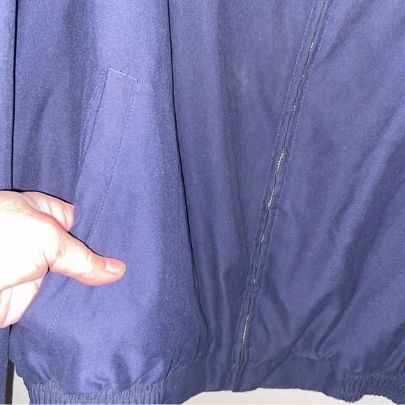 Vintage Polo Ralph Lauren Jacket Mens XL Bi Swing Navy Blue Logo Full Zip Preppy - Picture 8 of 14